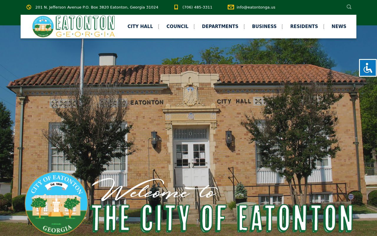 Eatonton city hall source for local criminal record offices